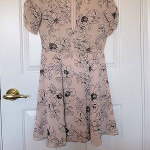 Forever 21 size small pastel pink floral dress